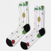 Weihnachtssocken Glittergirlande Socken (Linkes Detail)