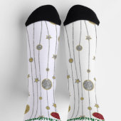 Weihnachtssocken Glittergirlande Socken (Oben)