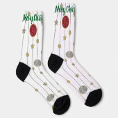 Weihnachtssocken Glittergirlande Socken (Rechts)