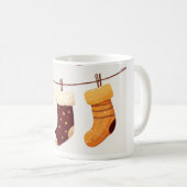 Weihnachtssocken Kaffeetasse (VorderseiteRechts)