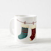 Weihnachtssocken Kaffeetasse (Vorderseite Links)