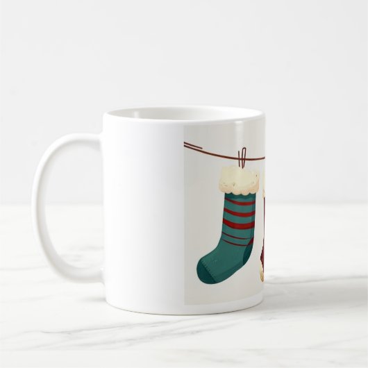 Weihnachtssocken Kaffeetasse (Links)