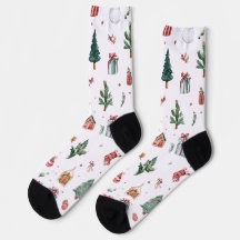 Weihnachtssocken mit lustigem Muster | Spaßiges Ge