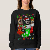 Weihnachtssocken Pajama Shiba Inu Doppy Puppy Love Sweatshirt (Vorderseite)