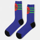 Weihnachtssocken Retro Socken (Linkes Detail)