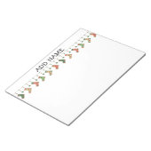 Weihnachtssocken Saisonalen Strumpf Garland Text Notizblock (angewinkelt)