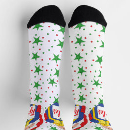 Weihnachtssocken Santa Feuerzeug Socken