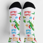 Weihnachtssocken Santa Shark Socken (Oben)