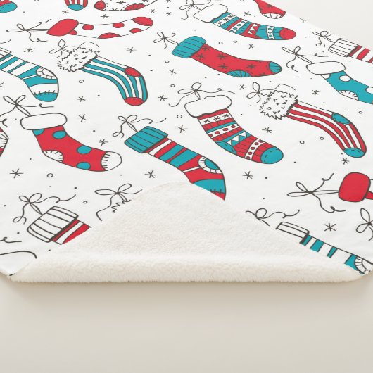 Weihnachtssocken Sherpadecke (3/4)