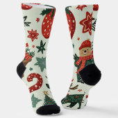 Weihnachtssocken Socken (Gewinkelt)