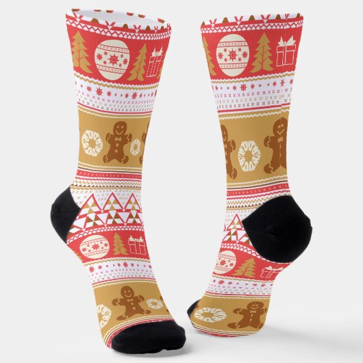 Weihnachtssocken Socken (Gewinkelt)