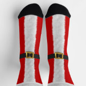 Weihnachtssocken Spaß rot & weiß Geheimnis Weihnac Socken (Oben)