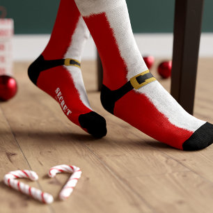 Weihnachtssocken Spaß Rot & Weiß Secret Santa Gesc Socken
