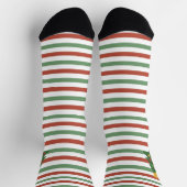 Weihnachtssocken, Streifen und Baum Socken (Oben)