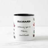 Weihnachtssocken und Tasse (Zentrum)