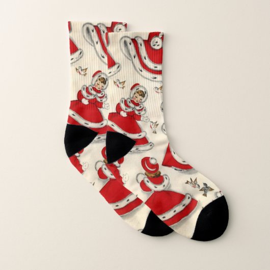 Weihnachtssocken, Vintag Socken (Paar)