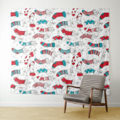 Weihnachtssocken Wandteppich (Beispiel (Horizontal))