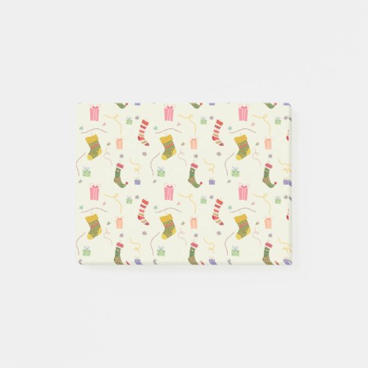 Weihnachtssockenparade Post-it Klebezettel (Vorderseite)