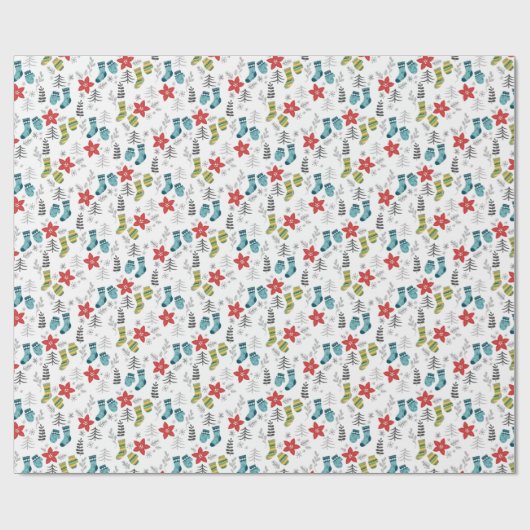 Weihnachtssockpapier Geschenkpapier (Flach)