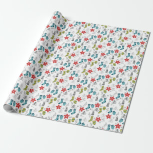 Weihnachtssockpapier Geschenkpapier
