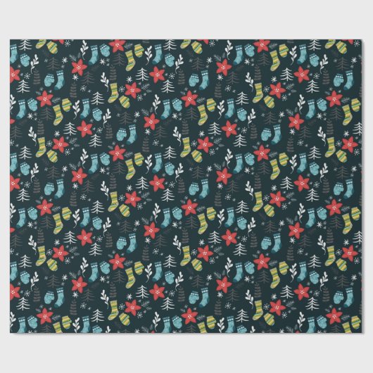 Weihnachtssockpapier Geschenkpapier (Flach)