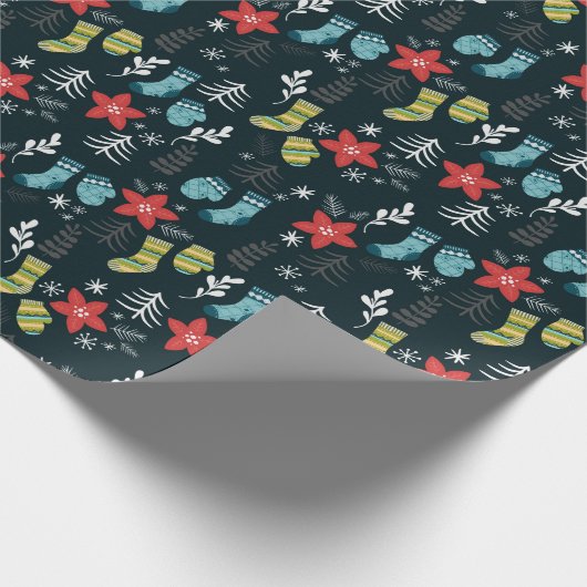 Weihnachtssockpapier Geschenkpapier (Ecke)