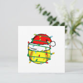 WeihnachtsSoftball Einladung (Stehend Vorderseite)