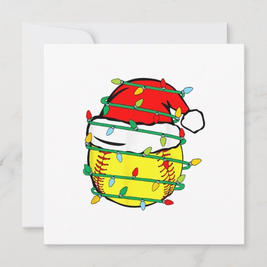 WeihnachtsSoftball Einladung (Vorderseite)