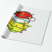 WeihnachtsSoftball Geschenkpapier (Ungerollt)