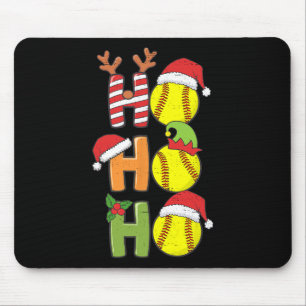 WeihnachtsSoftball Ho Ho Softball Xmas Sport Me Mousepad