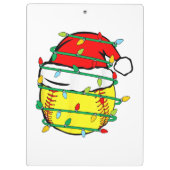WeihnachtsSoftball Klemmbrett (Rückseite)