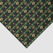 WeihnachtsSoftball-Player - Girls Grüner Karo Seidenpapier (Ausschnitt)