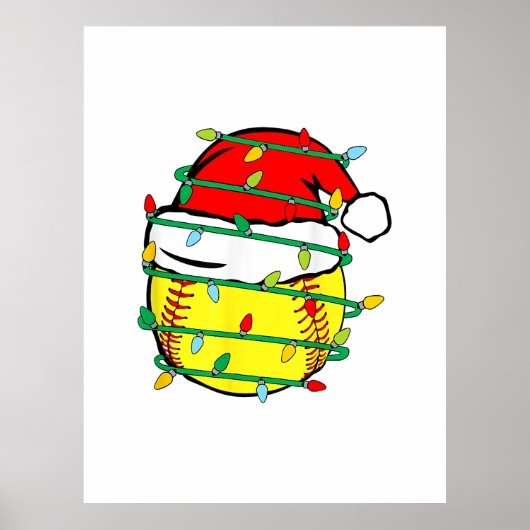 WeihnachtsSoftball Poster (Vorne)