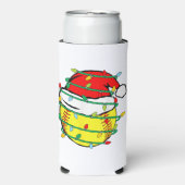 WeihnachtsSoftball Selters Dosenkühler (Seltzer Vorderseite)