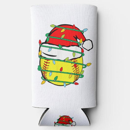WeihnachtsSoftball Selters Dosenkühler (Vorderseite)