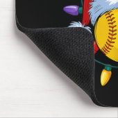 WeihnachtsSoftball Xmas Weihnachtsmann Mens Mäzen Mousepad (Ecke)