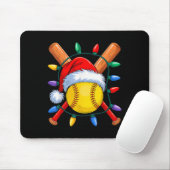 WeihnachtsSoftball Xmas Weihnachtsmann Mens Mäzen Mousepad (Mit Mouse)