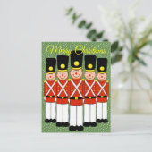 Weihnachtssoldat Weihnachtspostkarte Feiertagspostkarte (Stehend Vorderseite)