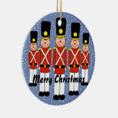 Weihnachtssoldat-Weihnachtsverzierung Keramik Ornament (Rechts)