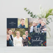 Weihnachtssommer Multi Foto Card Feiertagskarte (Stehend Vorderseite)