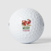Weihnachtssommer Weihnachtsbär Golfball (Vorderseite)
