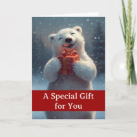 Weihnachtssondergeschenk für dich mit Eisbär