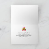 Weihnachtssonne - Chinesische Cresteds (vier) Feiertagskarte (Innenseite)