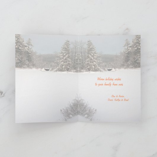 Weihnachtssonne Custom Cards Feiertagskarte (Innenseite)