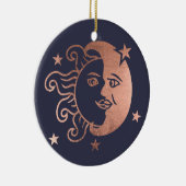 Weihnachtssonne-Liebe-Mondverzierung Keramikornament (Rechts)