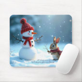 Weihnachtssonne mit Schneemann Mousepad (Mit Mouse)
