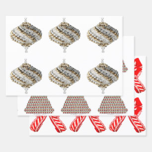Weihnachtssortiment 2 Umschlagpapier Geschenkpapier Set