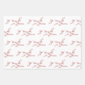 Weihnachtssortiment Roter Glitzer Geschenkpapier Set (Vorderseite 3)