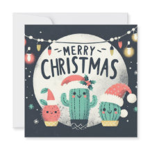 Weihnachtsspass gepotted Santa Cactus Pflanze