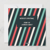 Weihnachtsspass gepotted Santa Cactus Pflanze Feiertagskarte (Rückseite)